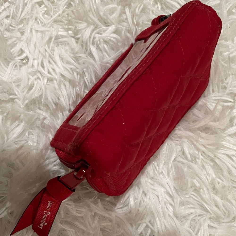 Vera Bradley Quilted Scarlet Keyring Wallet - Picture 7 of 8